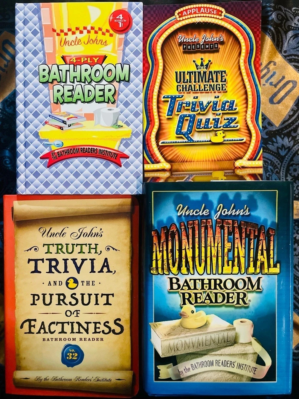 Uncle John's Bathroom Readers Collection 4-Book Trivia Bathroom Reader Set